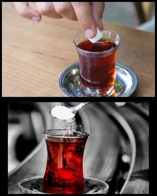 Çayı kaç şekerli içiyorsun?