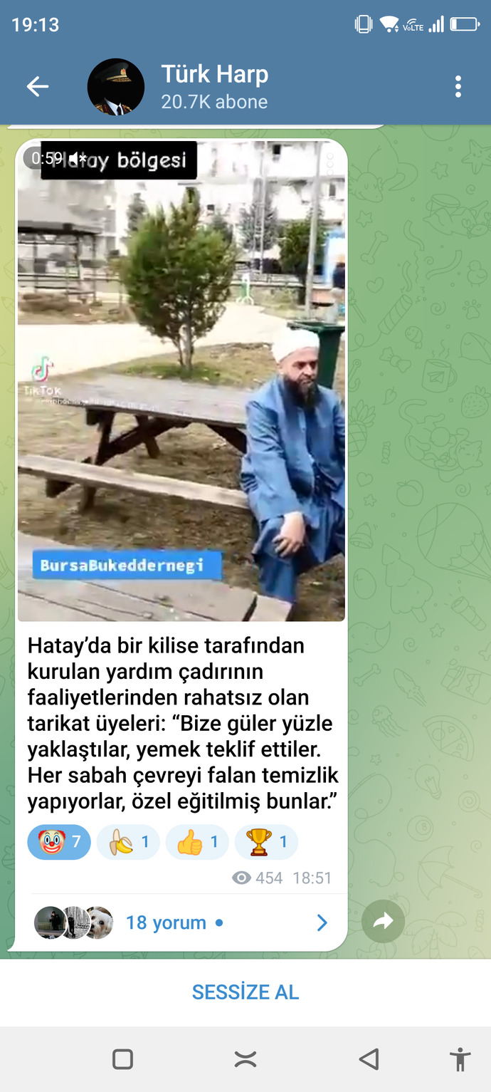 Hatay’da bir kilise tarafından kurulan yardım faaliyetlerinden rahatsız olan tarikat üyeleri bunlar ajanlar dedi düşünceleriniz?
