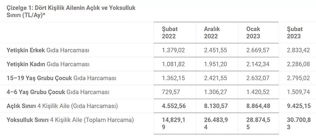 Şubat ayında 4 kişilik bir ailenin yoksulluk sınırı 30.700 TL oldu! Sen de yoksul musun?