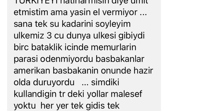 Sizce dogru mu? 90li yillarin Turkiye si daha mi kotuydu?