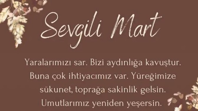 Mart  ayı gelişiyle ruhumuza iyi gelir mi?