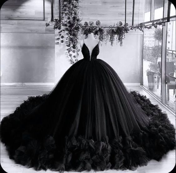 Black wedding dress