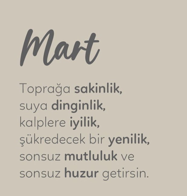 Mart  yaralarımıza iyi gelecek mi acaba?