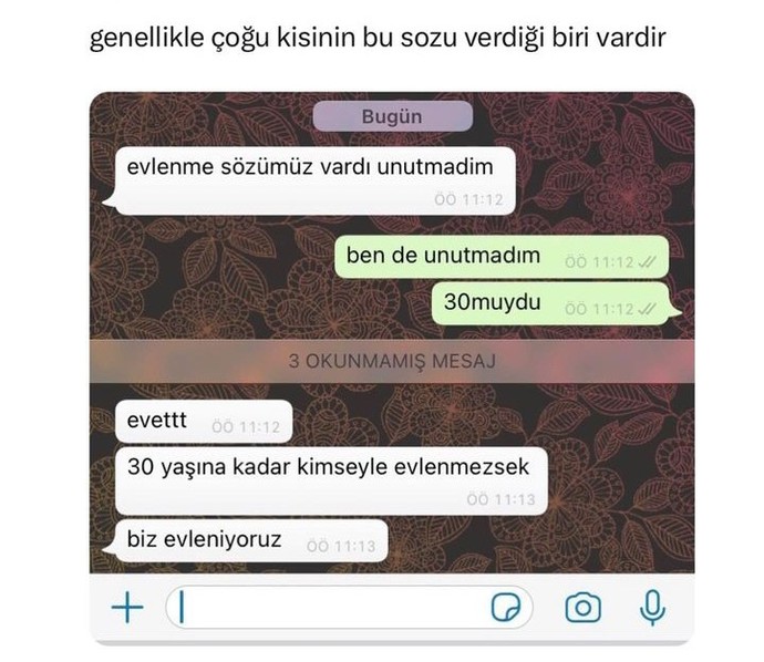 Sizin de evlenme sözü verdiğiniz arkadaşınız var mı?