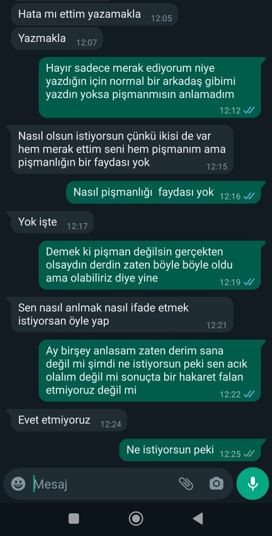 Kendi̇si̇ bi̇ti̇rmi̇şti̇ 3 ay geçi̇nce yazdı, ne demek istiyor olabilir?