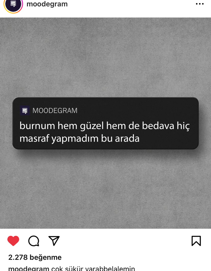 Burnunuz güzel mi?
