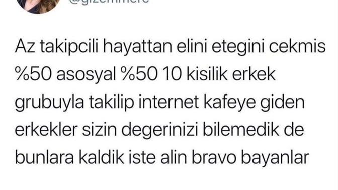 Az takipçili yakışıklı erkeklerin nesli tükendi mi?