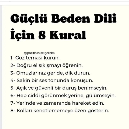 Beden diliniz ne kadar güçlü? 8 kuraldan kaçı sizde var?