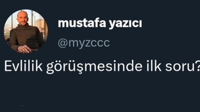 Evlilik görüşmesinde ilk sorunuz ne olur?