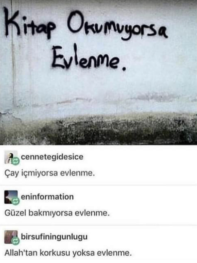 Hangi özelliğe sahip olmayan biriyle evlenmemeli?