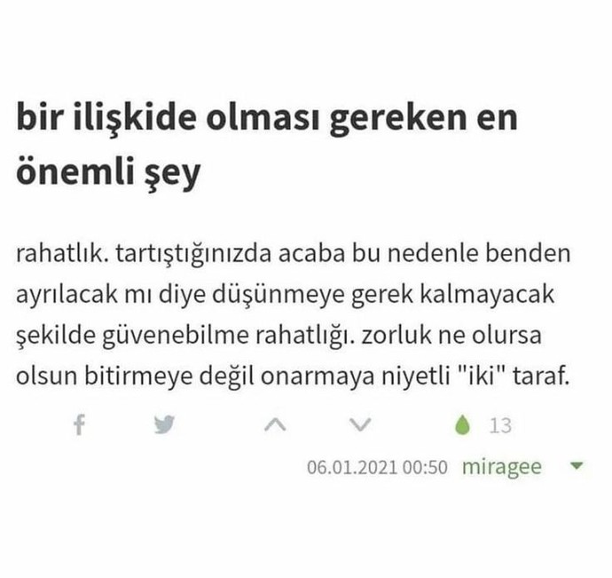 Bir ilişkide olması gereken en önemli şey nedir?
