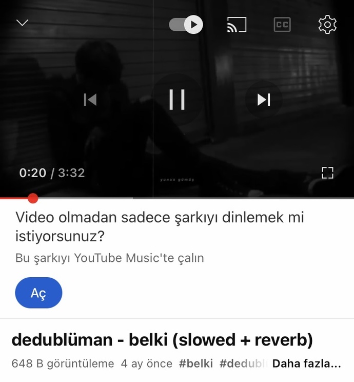 Anlık ruh halinizi anlatan şarkıyı bırakırmısınız?