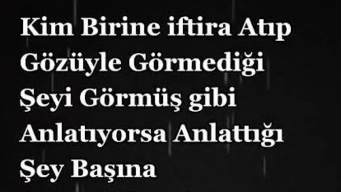 İftiraya kurban oldunuz mu?