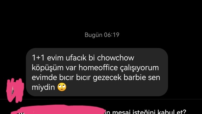 Çok tatlı bir tanışma mesajı değil mi, tanışsam mı?
