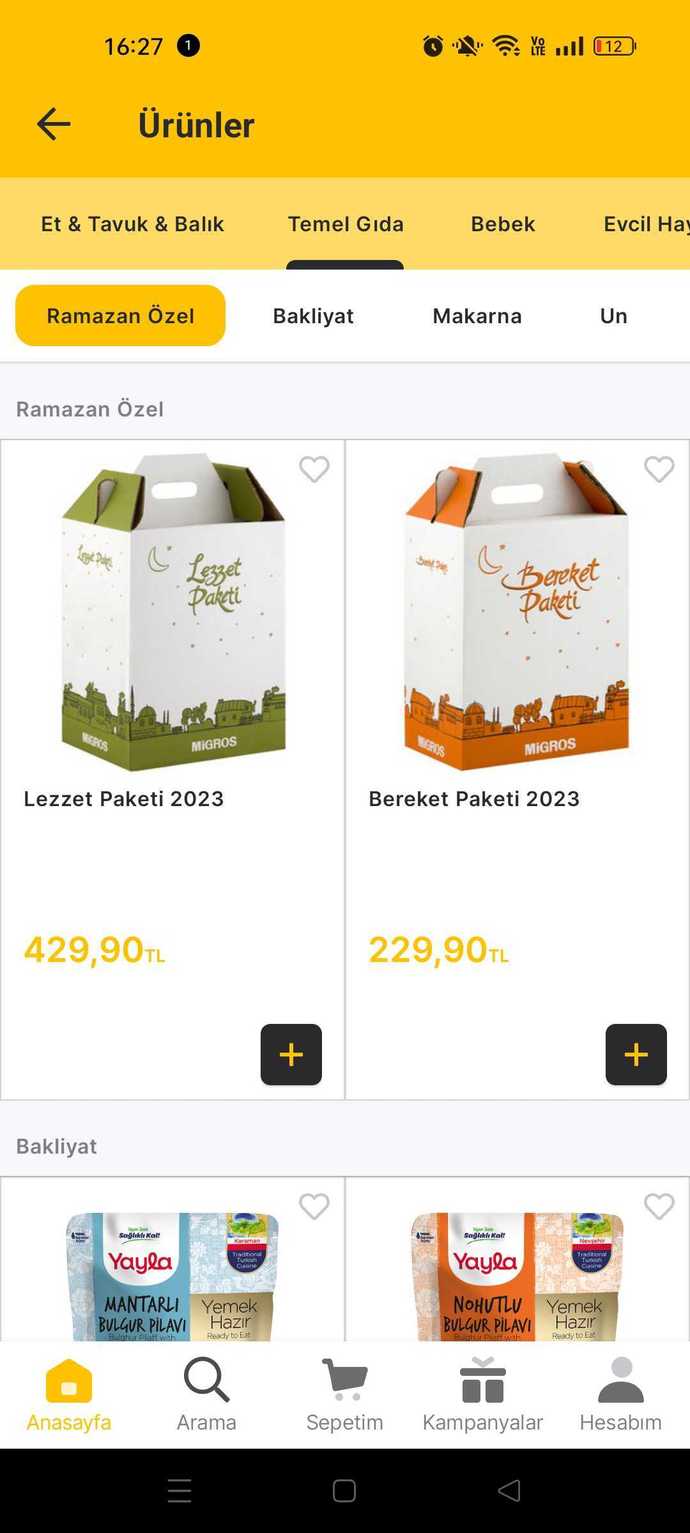 Ramazan paketleri yavaş yavaş ortaya çıkıyor! Sizce bu paket 430 TL eder mi?