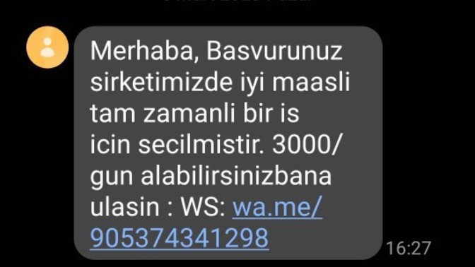 Başvurduğumu hatırlamıyorum, bunlar dolandırıcı olabilir mi?