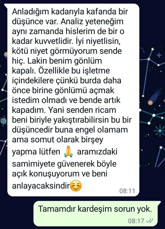 Sevdiğiniz insan size birini ayarlamaya çalışsa ne yaparsınız?