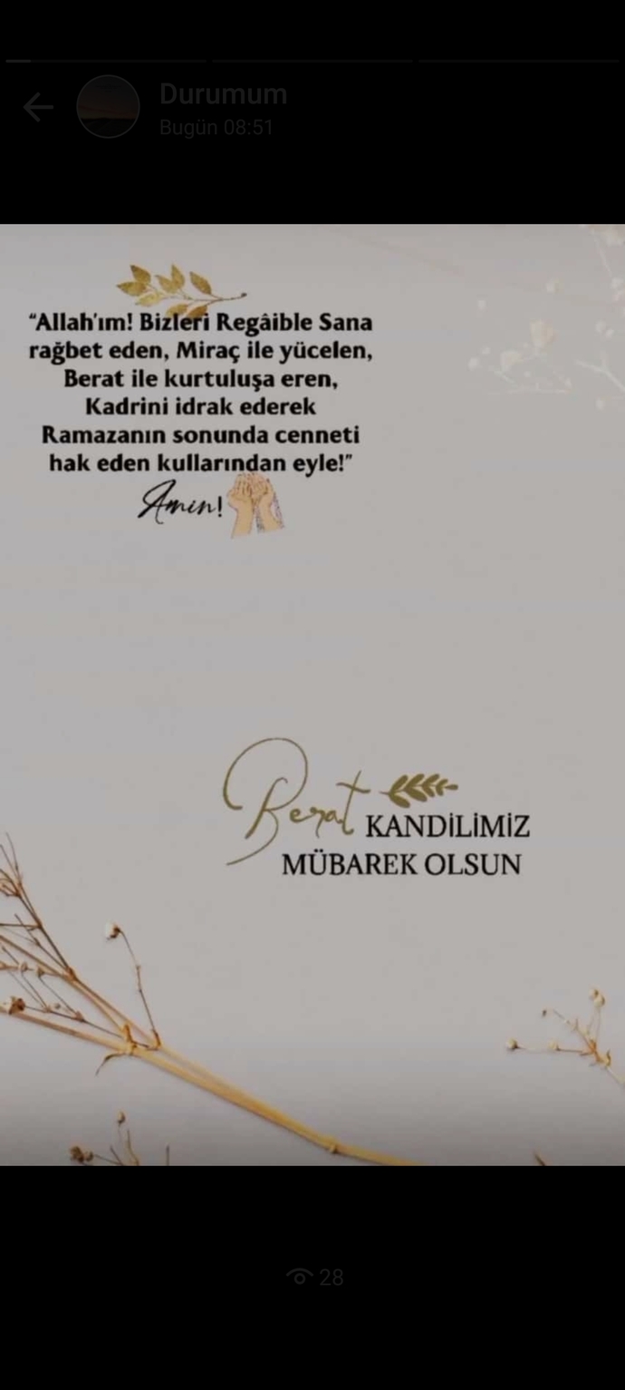 Hayırlı kandiller 🤲 Gününüz nasıl geçiyor?