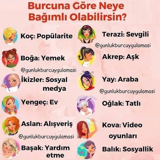 Burcuna göre neye bağımlısın?