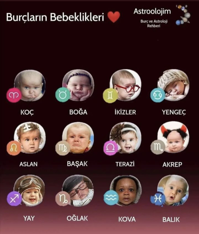 Burçların bebeklikleri nasıldır?