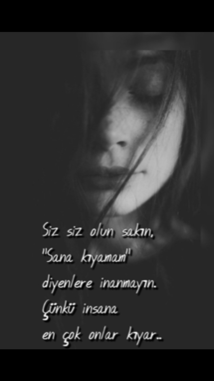 Hep kıyamadıklarımız kıydı değil mi?