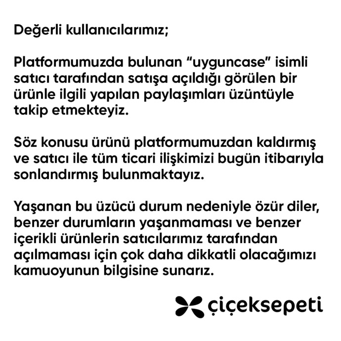 Çiçeksepeti boykutu sonrası özür geldi, tepkilerin ardından sizce satışları düşer mi?