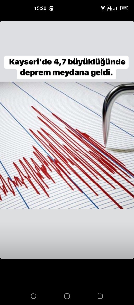 Kayseride iki tane deprem oldu, çevre illerden hissedilmiş. Siz de hissettiniz mı?