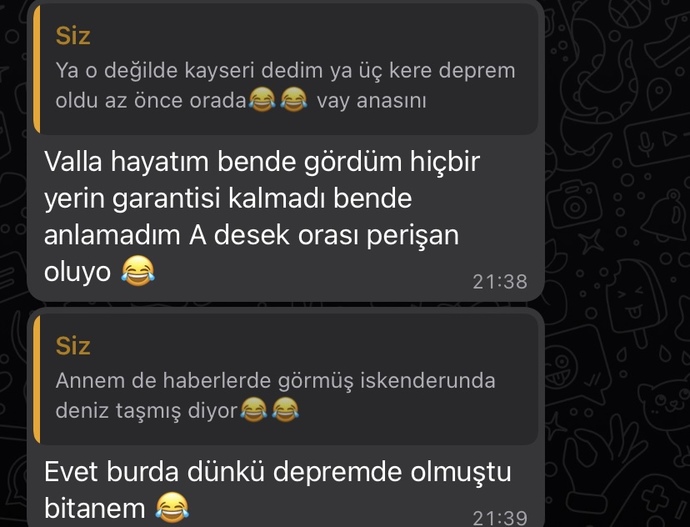 Ben onu görmek için deprem bölgesine gitmeyi göze alıyorum bana yan çizmemiş mi sizce?