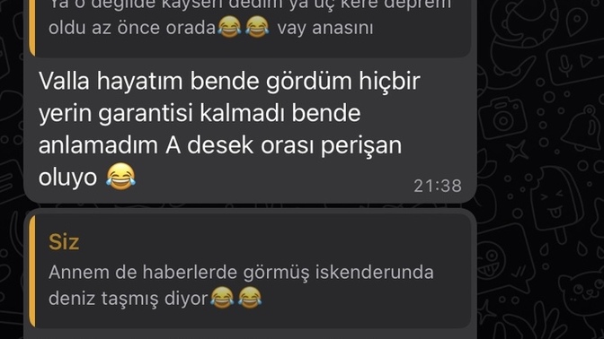 Ben onu görmek için deprem bölgesine gitmeyi göze alıyorum bana yan çizmemiş mi sizce?