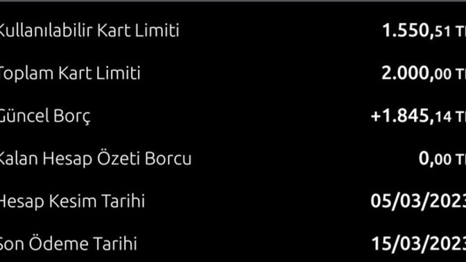 Kredi kartından anlayan biri acil cevaplayabilir mi?