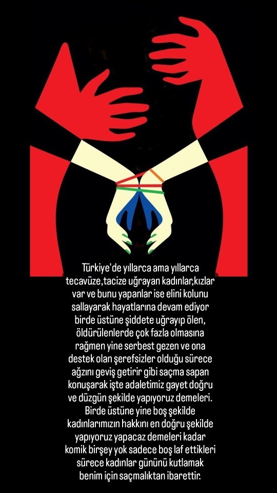 Sizce de saçma değil mi kadınlar gününü kutlamak?