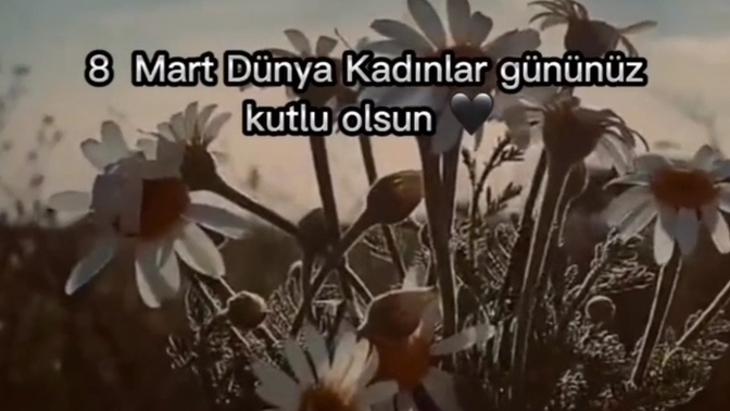Kadın bir gün değil her gün özel degil midir?