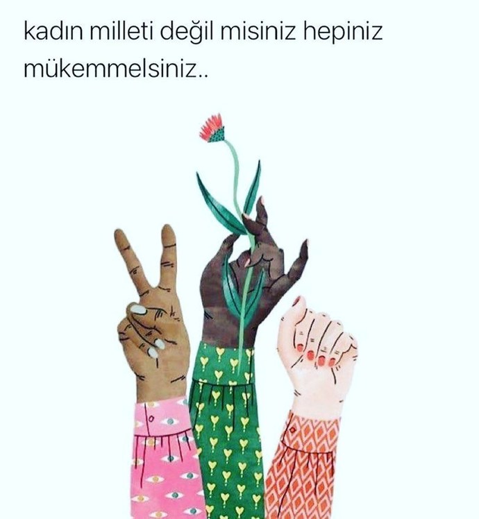 Yine de, kadınlar günümüz kutlu olsun...🌹