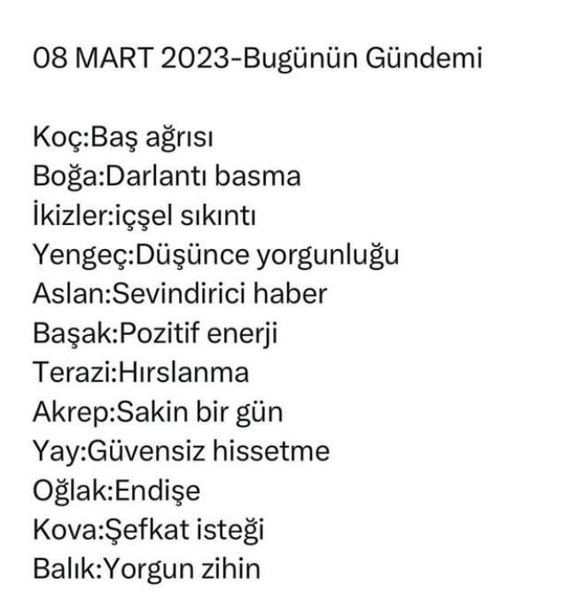 8 Mart 2023 burçların gündemi nedir?