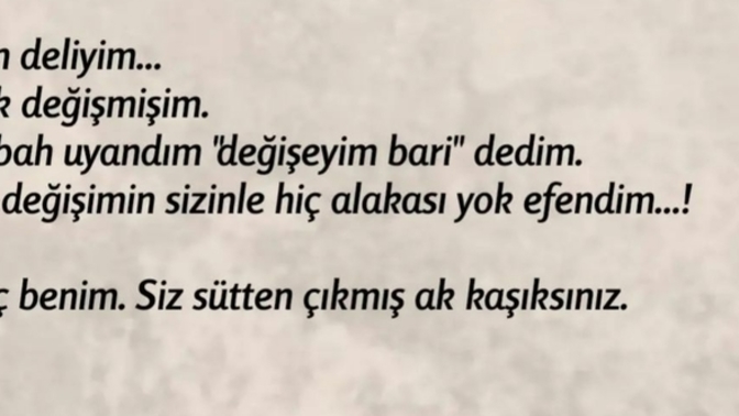 İnsan neden değişir, ya da değişmeli mi?
