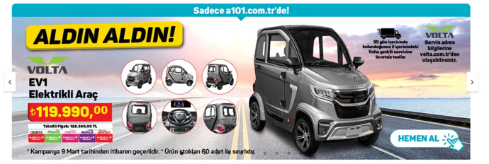 A101den bütçe dostu araba! Pantolon cebi kadar arabaya 120 bin TL verir misiniz :D?