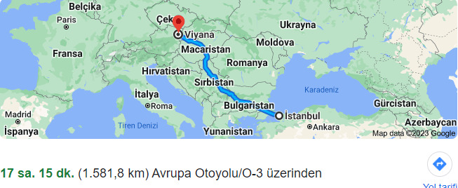 arabayla 17 saat sürüyor hem de otoyol üzerinden at götürcen top götürcen olacak iş mi
