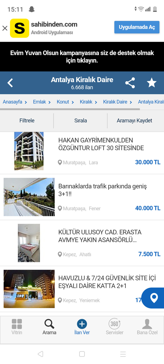 Kira fiyatlarini nasıl buluyorsunuz?