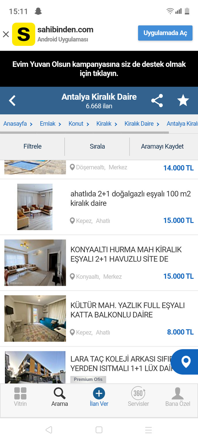 Kira fiyatlarini nasıl buluyorsunuz?