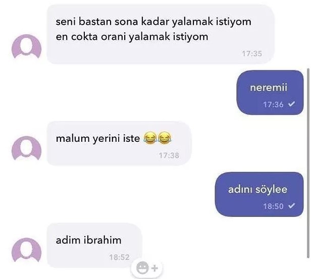 Sanal sekste hangi söz sizi çıldırtır?