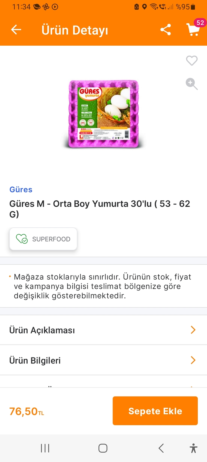 Bir koli yumurtanin 76.50 olduğunu hatta en uygun markette bile 70 liranın altina düşmediğini biliyor musun?