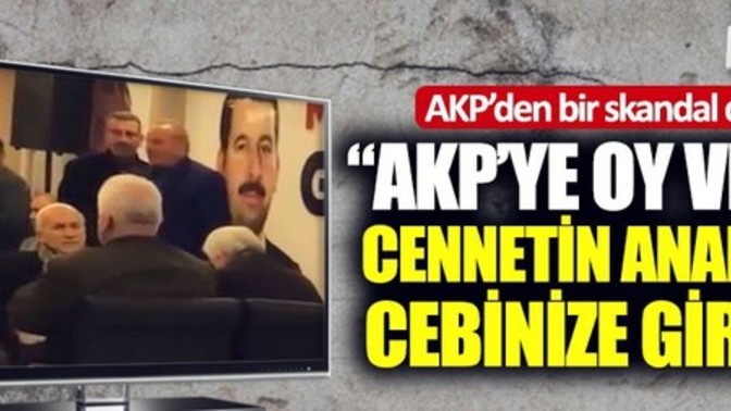 AKP'li vekil Erdoğan'a oy verin cennetin anahtarı cebinize girsin vaadinde bulunmuş. Siz bu konuda ne düşünüyorsunuz?
