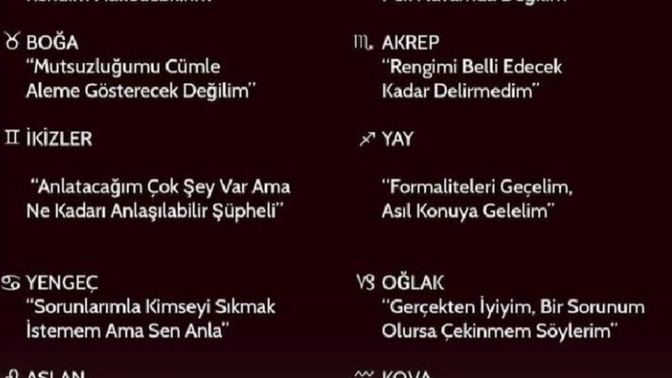 Burcuna göre "İyiyim" derken aslında neyi ima ediyorsun?