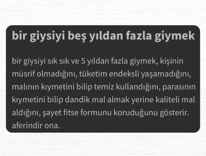 En eski kıyafetin kaç yaşında? Hala kullanıyor musun?