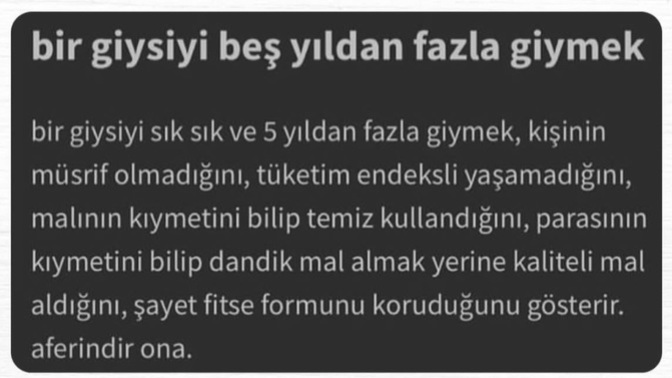 En eski kıyafetin kaç yaşında? Hala kullanıyor musun?