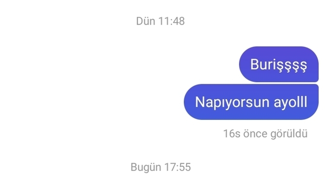 Görüldü yediğiniz zaman ne yapıyorsunuz?