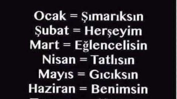 Siz hangi ayda doğdunuz?
