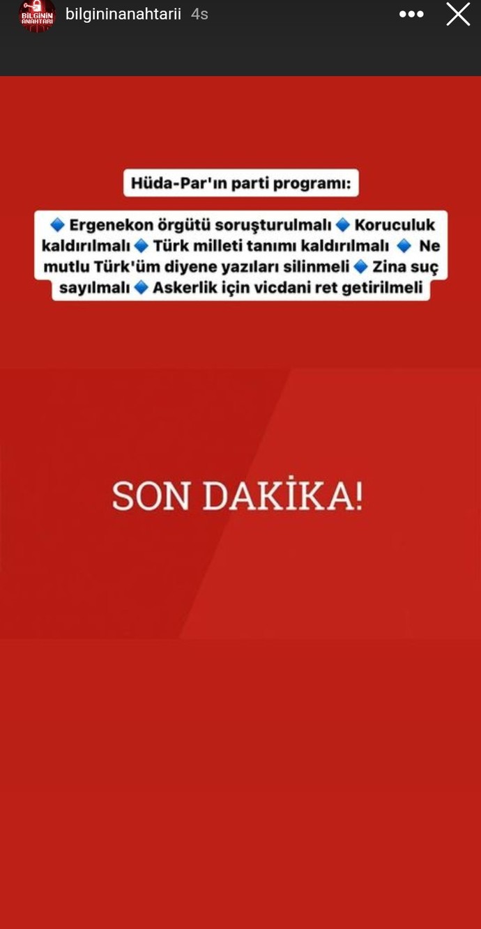Hüda par ittifak yaptı ve NE MUTLU TÜRKÜM DİYENE yazıları kaldırsın dedi ne düşünüyorsunuz?