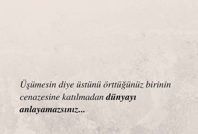 Acının tarifi olur mu?