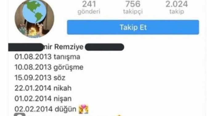 Onu ilk gördüğüm tarihi Instagram bioma yazmalı mıyım?